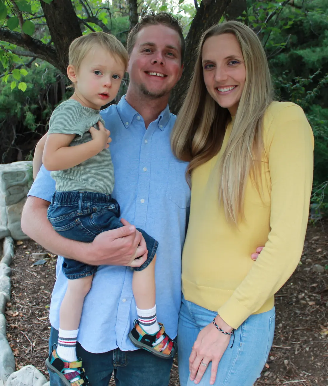 Chris Ponath with his wife DeeDee and their son Vaughn