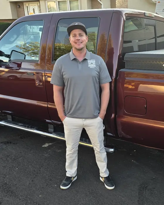 Chris Ponath, owner of HearthHelp, with his work truck