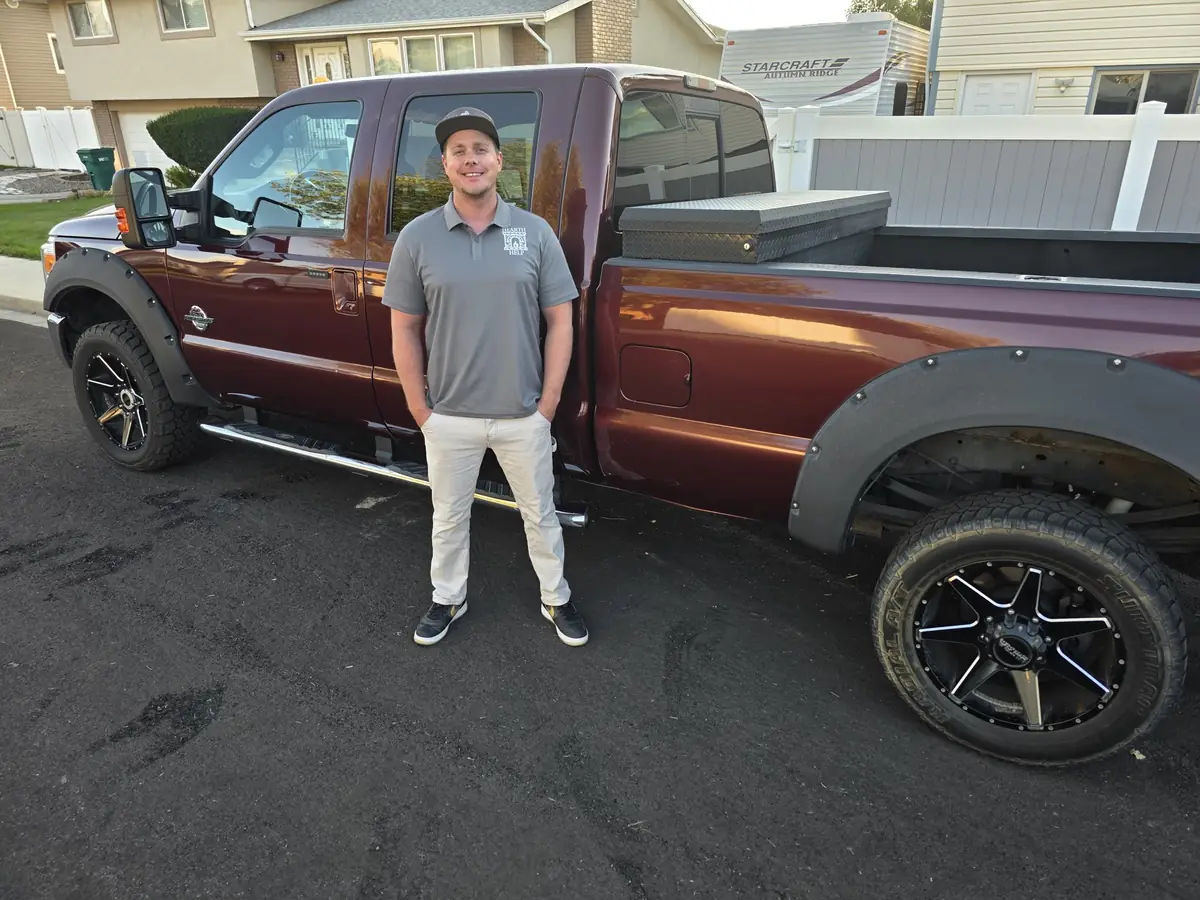 Chris Ponath, owner of HearthHelp, with his work truck
